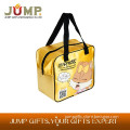cheapest selling cooler bags,custom printed yellow flowers ice handle bag